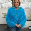 Blue fluffy jacket