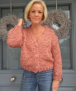 terracotta cardigan