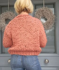 terracotta cardigan